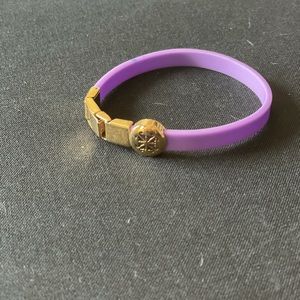 Rustic cuff purple silicon bracelet